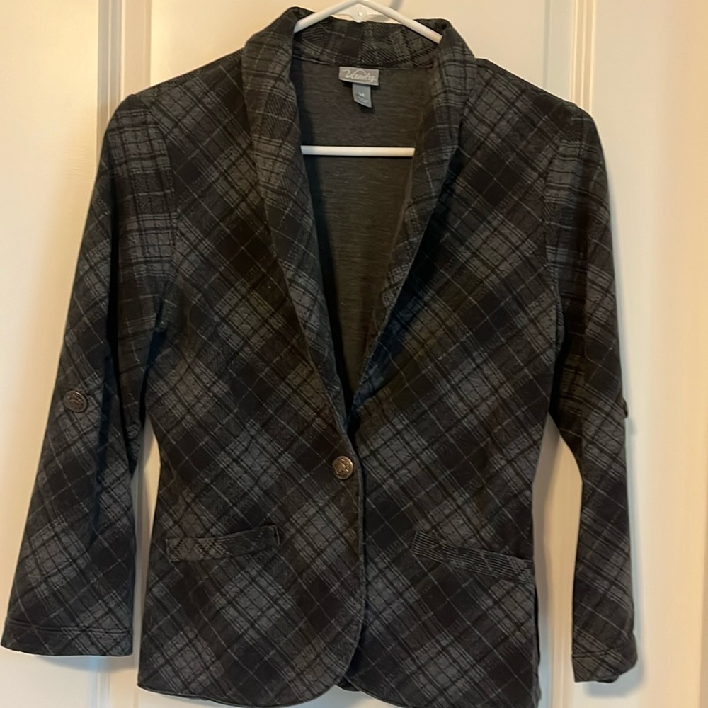 Vanity black and gray blazer